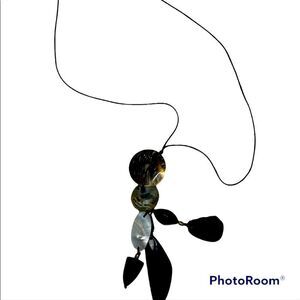 Long Large Beaded Shell Necklace